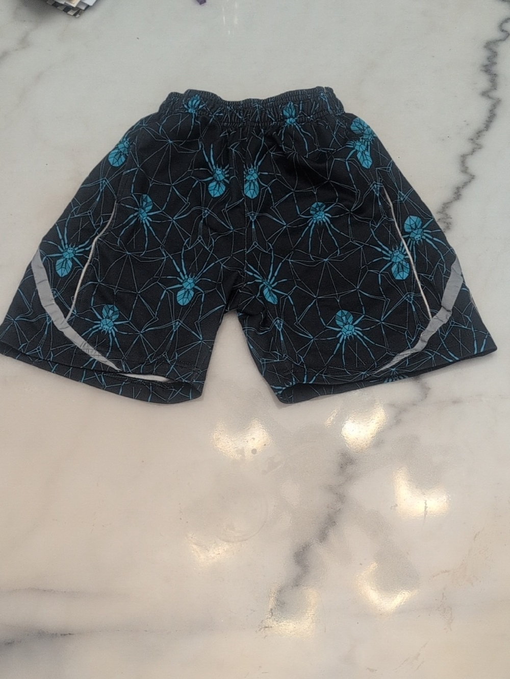 Flow Society Youth Black Shorts with Teal Accent Boys Small